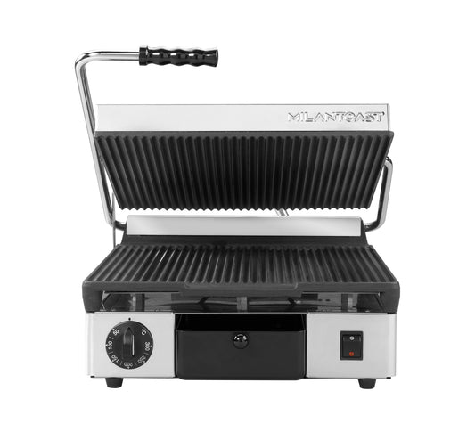 Pro 6 Slice Square Cast Iron Grill - Ribbed/Ribbed